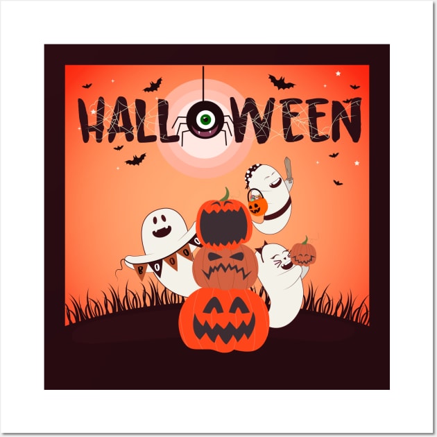 Halloween tshirt Wall Art by HarlinDesign